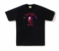 Bape Color Camo Crazy College Tee Black