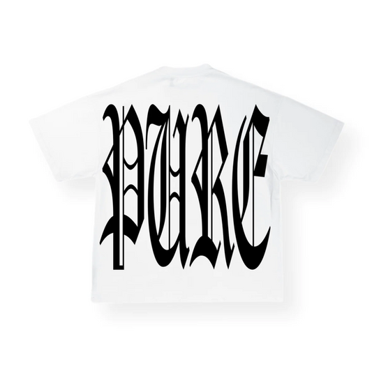 Pain is Pure Skull ‘Pure’ Logo Tee White LC