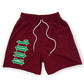 EVOL F*ck Love Shorts Maroon and Green