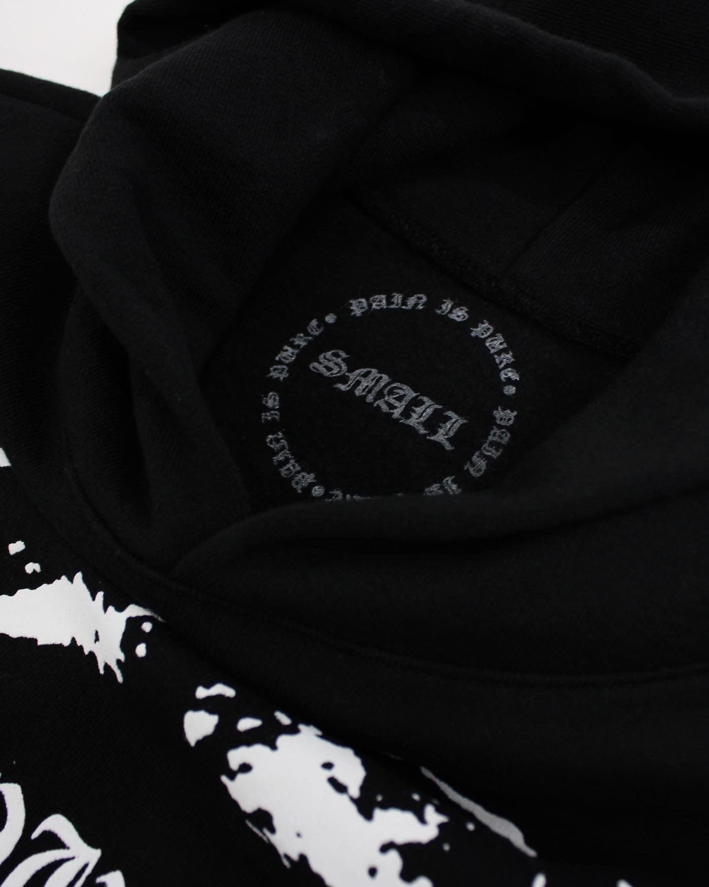 Pain is Pure "WE ARE ALL MONSTERS" Frankenstein Hoodie Black White
