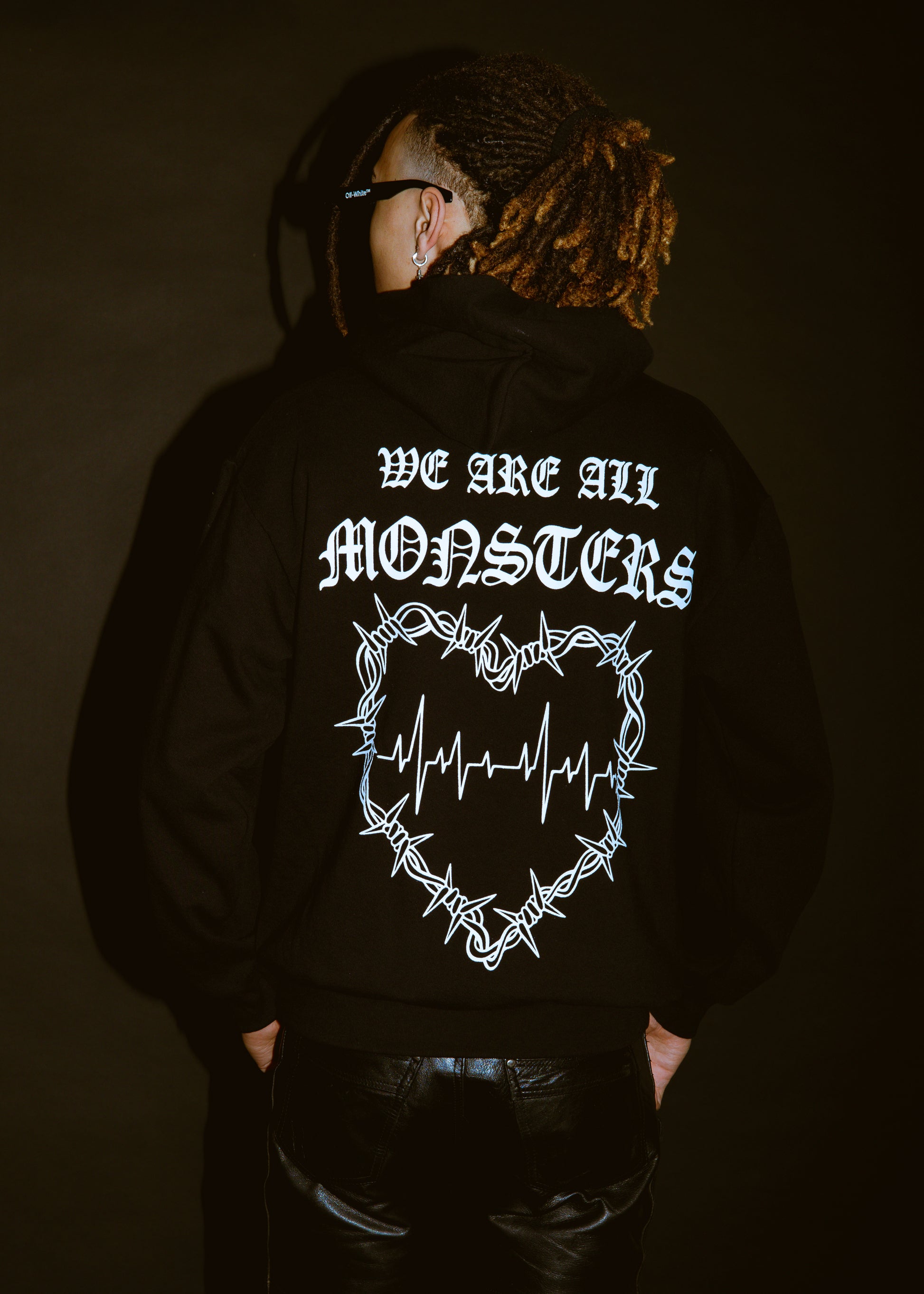 Off white frankenstein hoodie Clearance