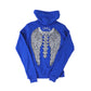 Lonely Nights Classic Hoodie Blue and White