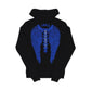 Lonely Nights Classic Hoodie Black and Blue