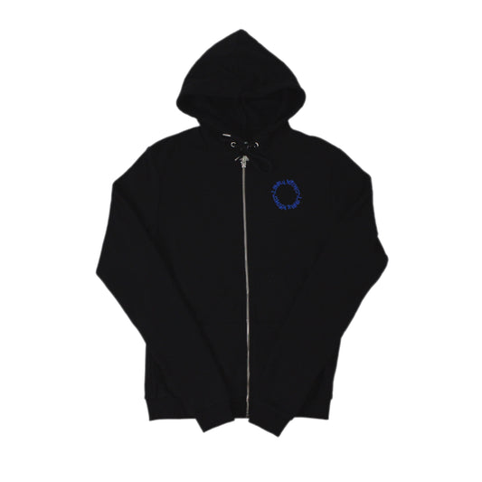 Lonely Nights Classic Hoodie Black and Blue