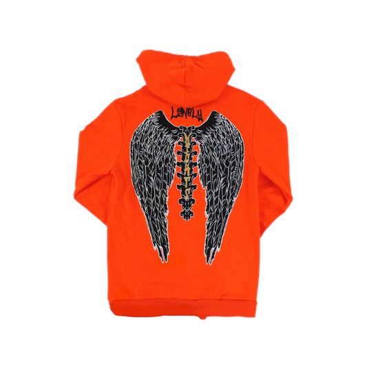 Lonely Night New Orange and Black Hoodie