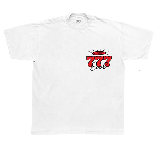 EVOL 777 Tee White And Red