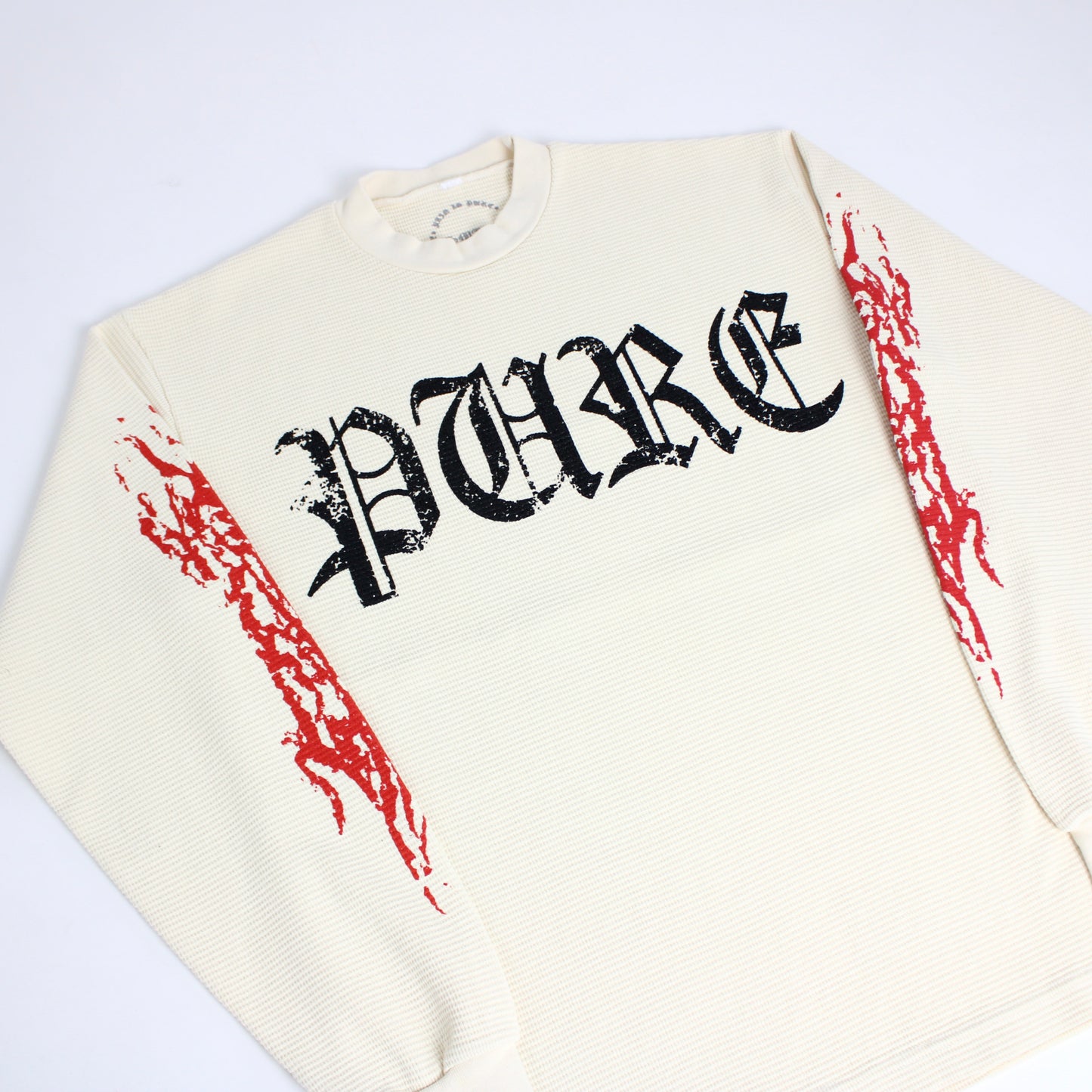 Pain is Pure 'Pure' Angel L/S Thermal Cream/Red