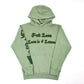 EVOL Love Is For Lames Green on Green Hoodie