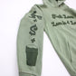 EVOL Love Is For Lames Green on Green Hoodie