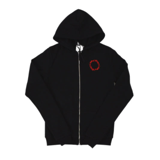 Lonely Nights Classic Hoodie Black and Red