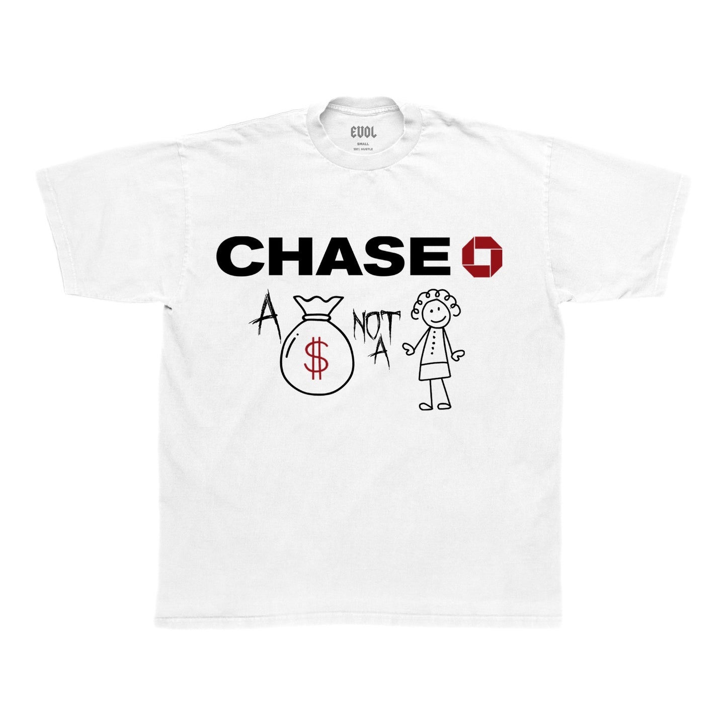 EVOL Chase Tee White/ Team Red