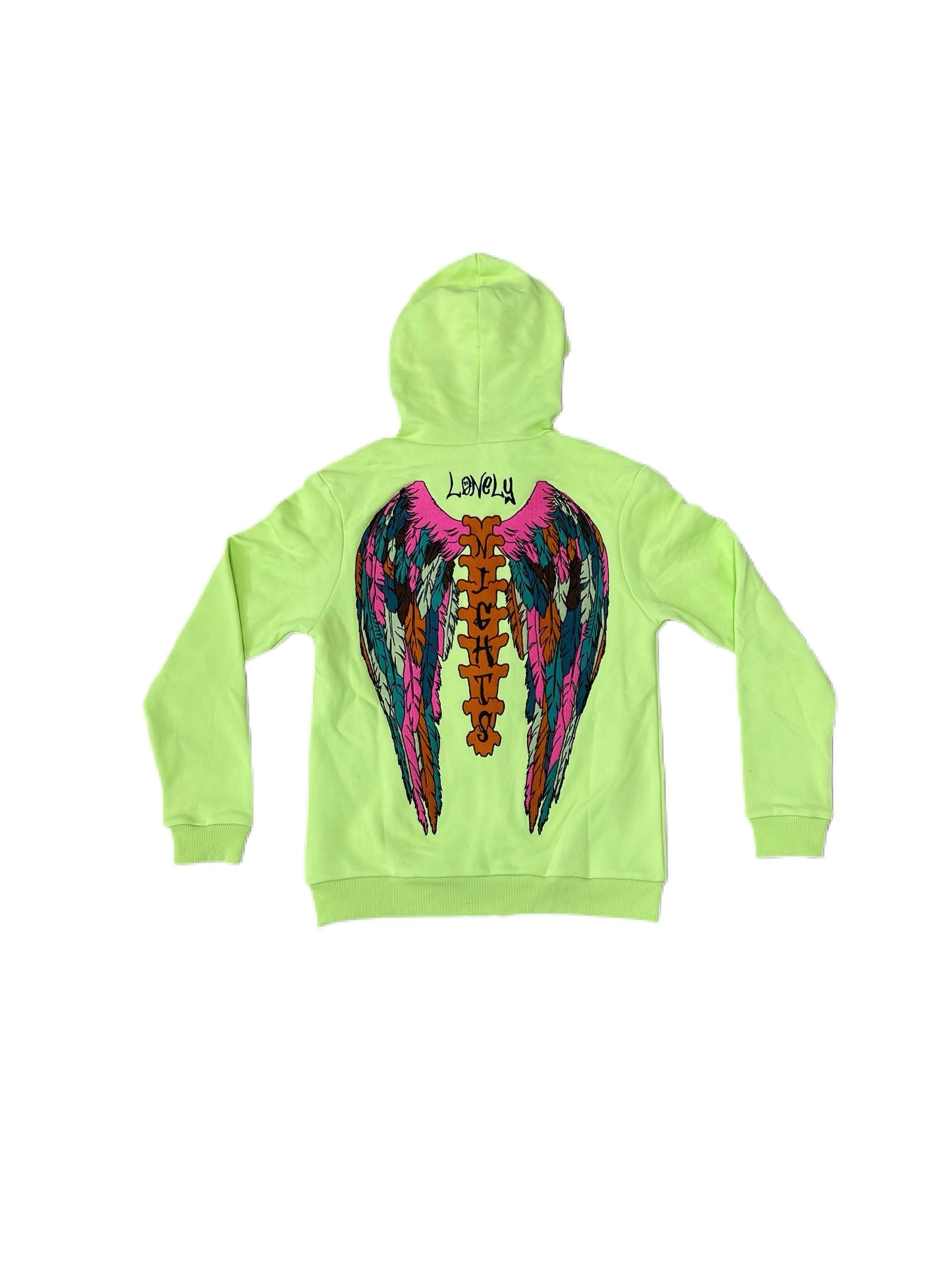 Lonely Nights Zip Up Light Green / Multicolor LNC