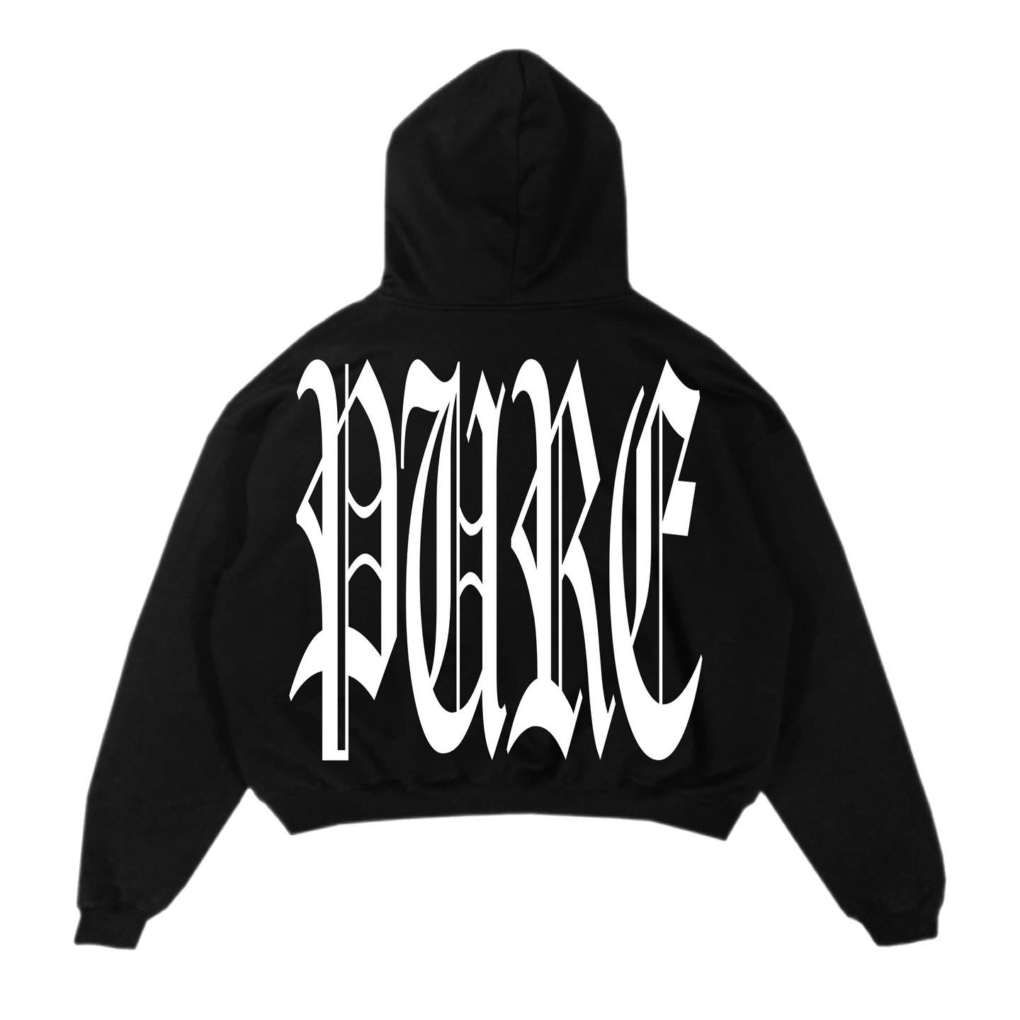 Pain is Pure Skull ‘Pure’ Logo Hoodie Black LC