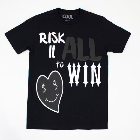 EVOL Risk It All Black on Black Shirt